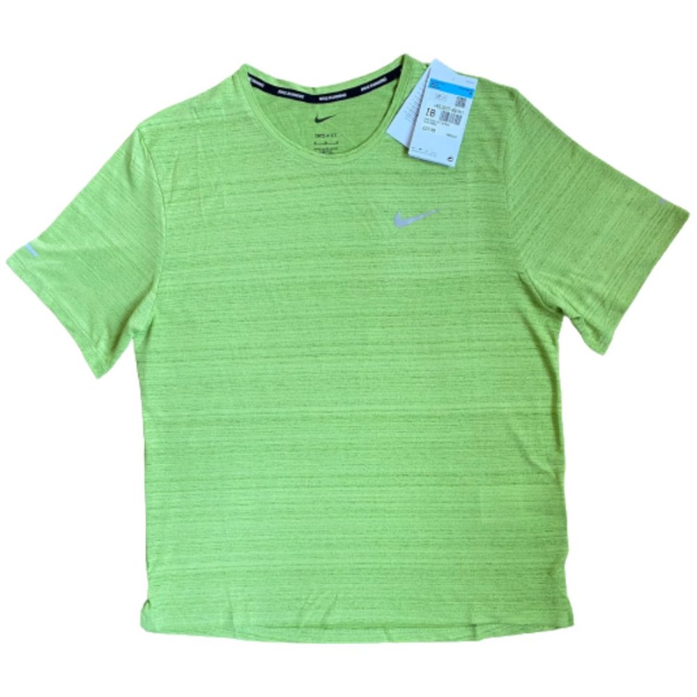 NWT Nike Dri-FIT Miler Men's Running T-Shirt Green Size Small